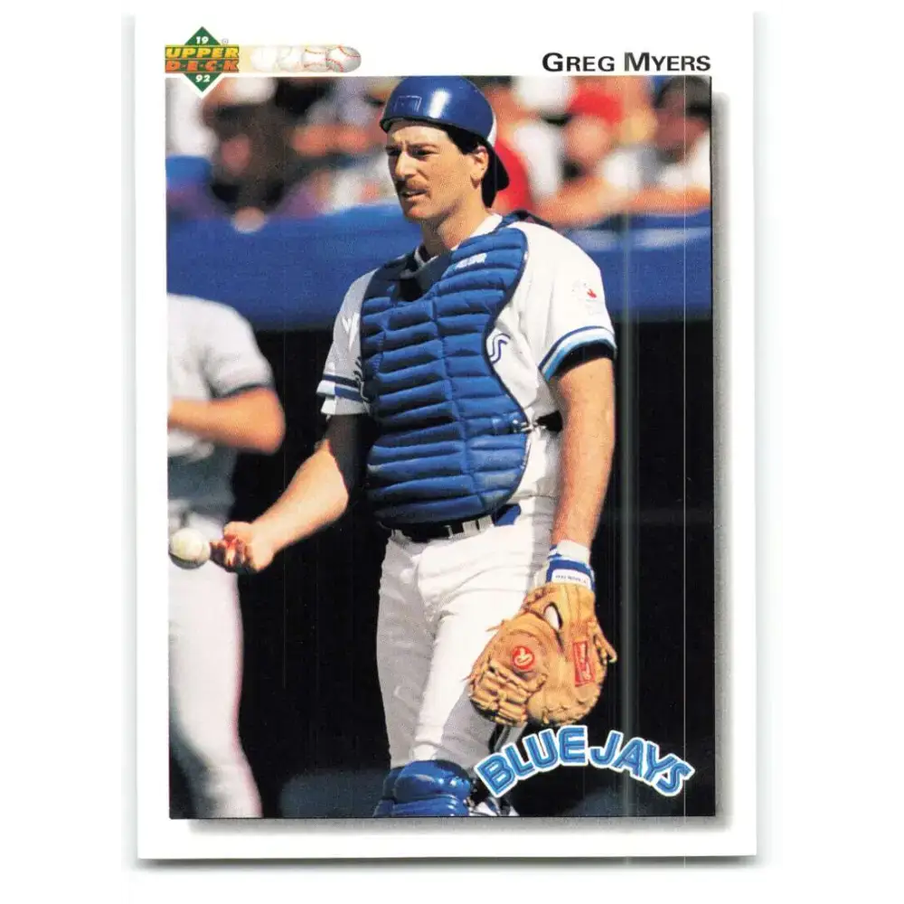 1992 Upper Deck #407 Greg Myers NM-MT Toronto Blue Jays Baseball Card - Baseball Card Single