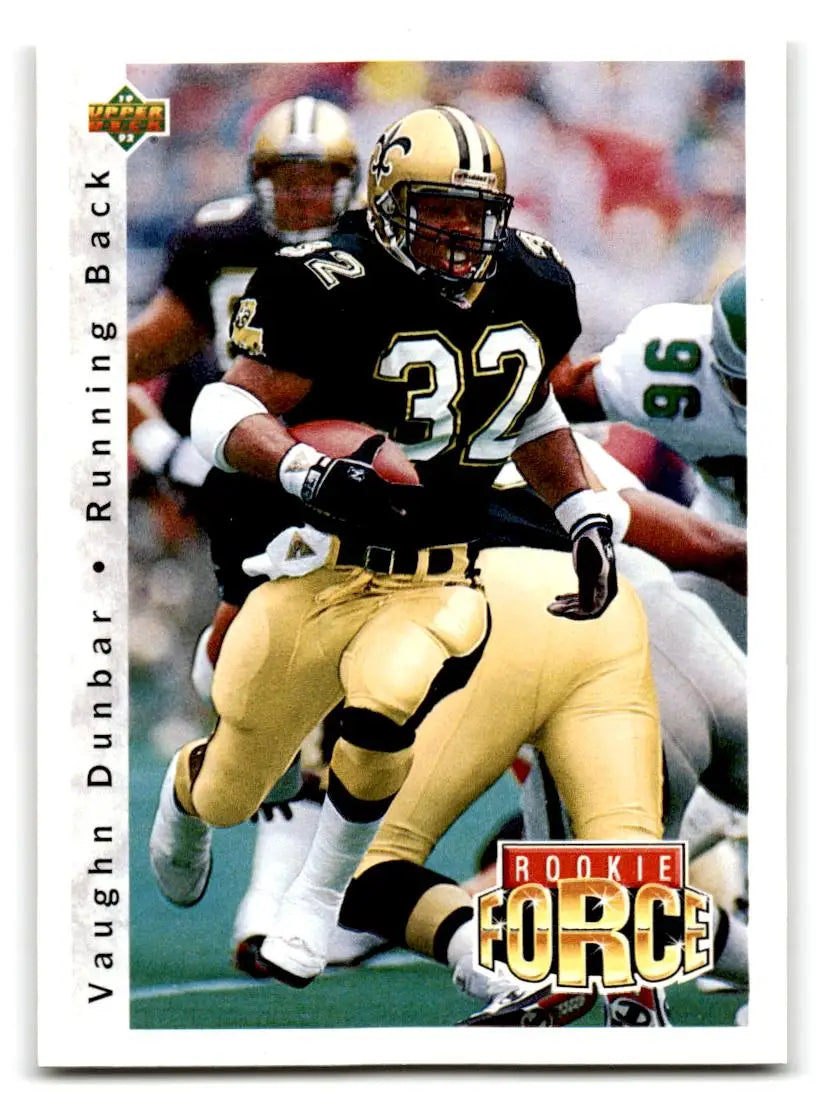 1992 Upper Deck #408 Vaughn Dunbar - Football Card Single