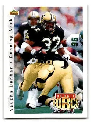 1992 Upper Deck #408 Vaughn Dunbar - Football Card Single