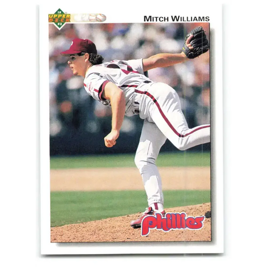 1992 Upper Deck #410 Mitch Williams NM-MT Philadelphia Phillies Baseball Card - Baseball Card Single