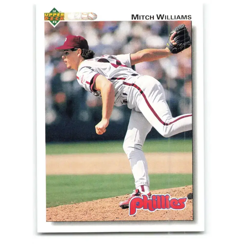 1992 Upper Deck #410 Mitch Williams NM-MT Philadelphia Phillies Baseball Card - Baseball Card Single