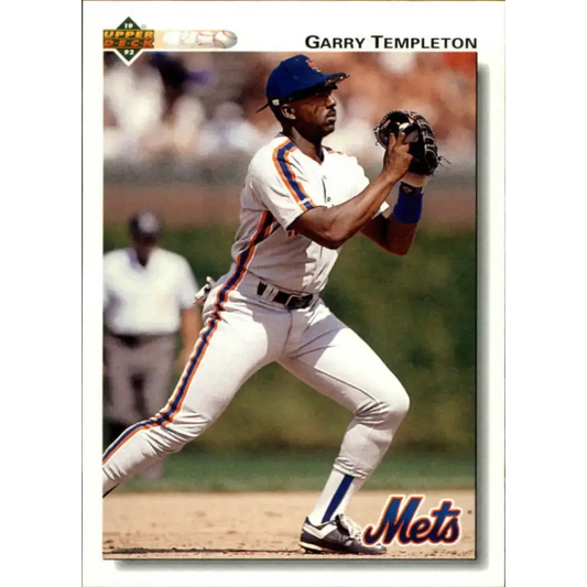 1992 Upper Deck #411 Garry Templeton NM-MT New York Mets Baseball Card - Baseball Card Single