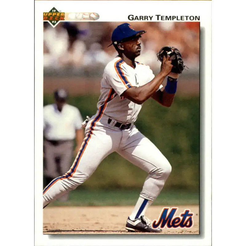 1992 Upper Deck #411 Garry Templeton NM-MT New York Mets Baseball Card - Baseball Card Single