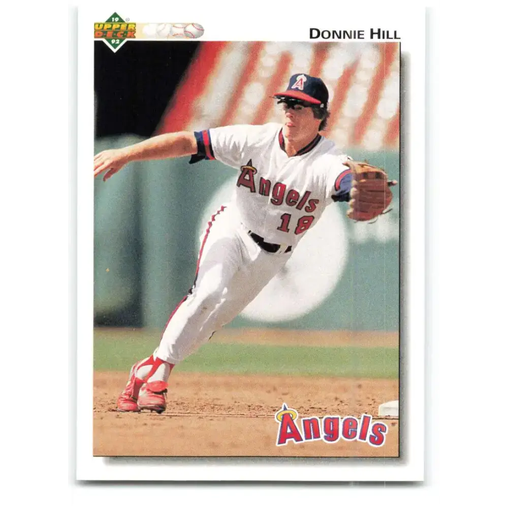1992 Upper Deck #413 Donnie Hill NM-MT California Angels Baseball Card - Baseball Card Single