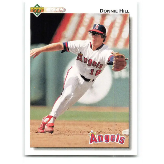 1992 Upper Deck #413 Donnie Hill NM-MT California Angels Baseball Card - Baseball Card Single