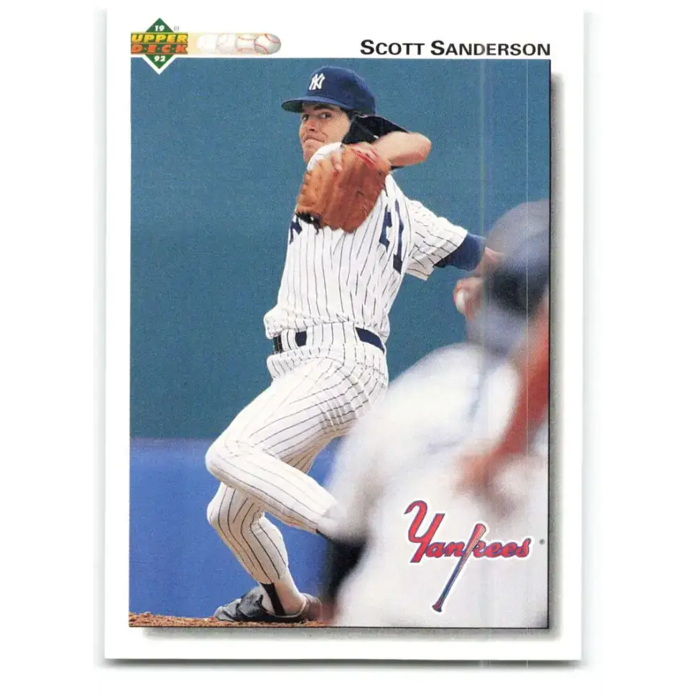 1992 Upper Deck #415 Scott Sanderson NM-MT New York Yankees Baseball Card - Baseball Card Single