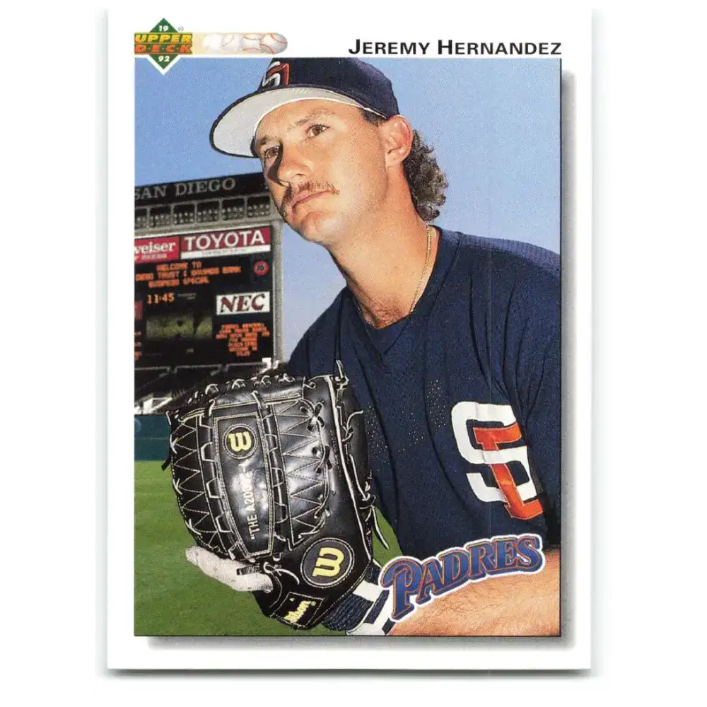 1992 Upper Deck #42 Jeremy Hernandez NM-MT RC Rookie San Diego Padres Baseball Card - Baseball Card Single
