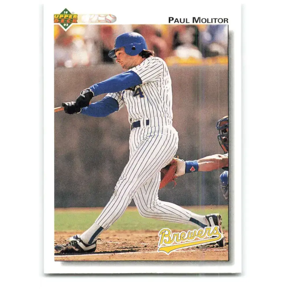 1992 Upper Deck #423 Paul Molitor NM-MT Milwaukee Brewers Baseball Card - Baseball Card Single