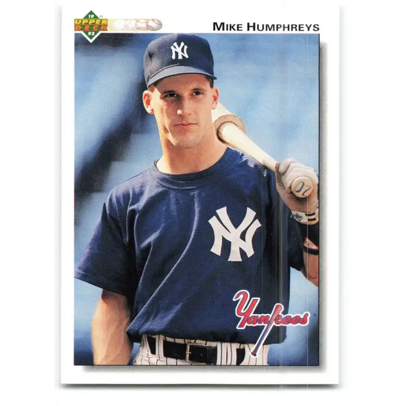 1992 Upper Deck #432 Mike Humphreys NM-MT New York Yankees Baseball Card - Baseball Card Single