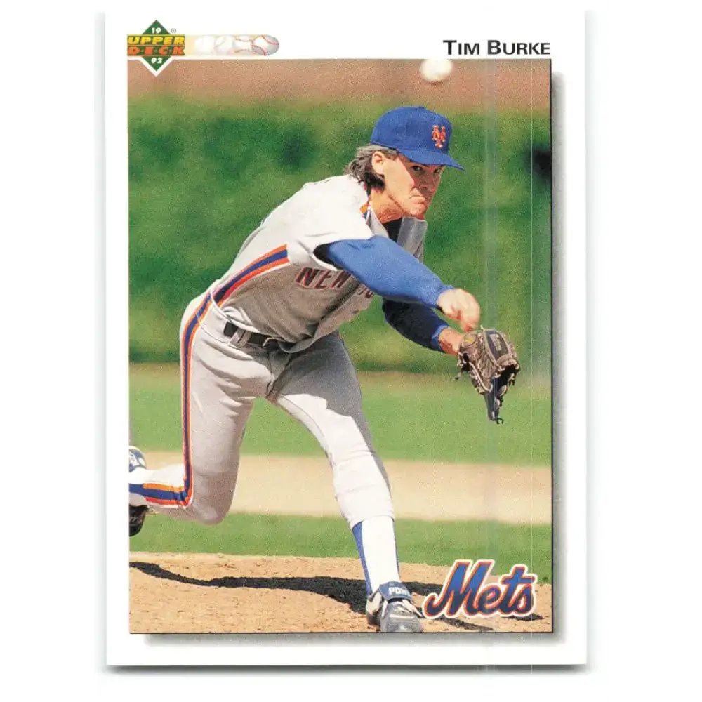 1992 Upper Deck #433 Tim Burke NM-MT New York Mets Baseball Card - Baseball Card Single
