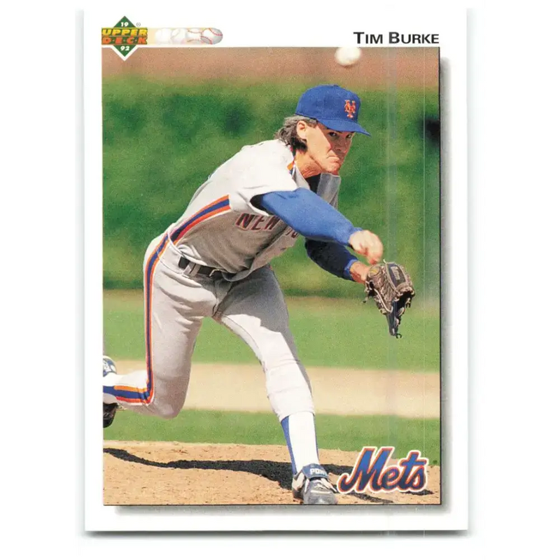 1992 Upper Deck #433 Tim Burke NM-MT New York Mets Baseball Card - Baseball Card Single