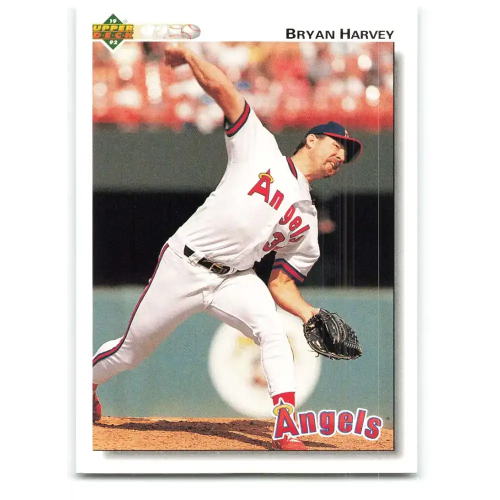 1992 Upper Deck #434 Bryan Harvey NM-MT California Angels Baseball Card - Baseball Card Single