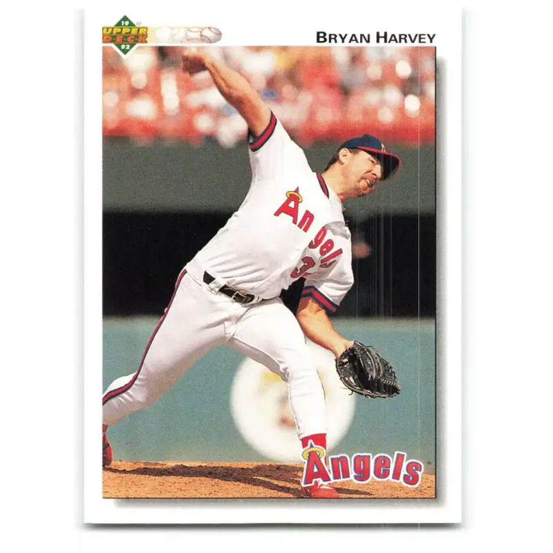 1992 Upper Deck #434 Bryan Harvey NM-MT California Angels Baseball Card - Baseball Card Single