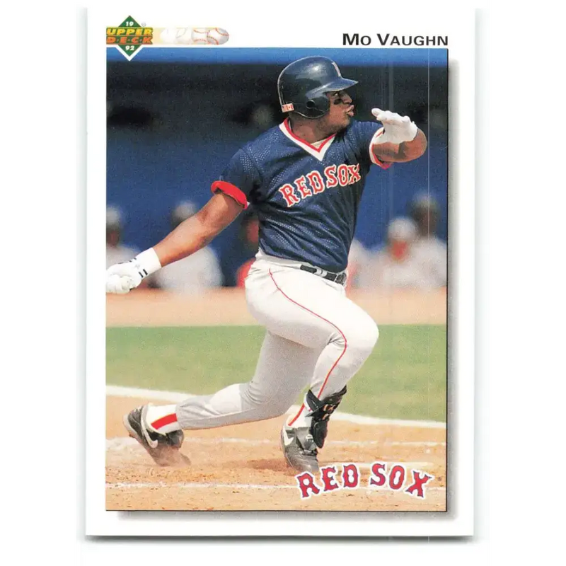 1992 Upper Deck #445 Mo Vaughn NM-MT Boston Red Sox Baseball Card - Baseball Card Single