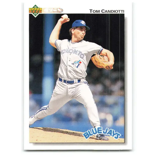 1992 Upper Deck #447 Tom Candiotti NM-MT Toronto Blue Jays Baseball Card - Baseball Card Single