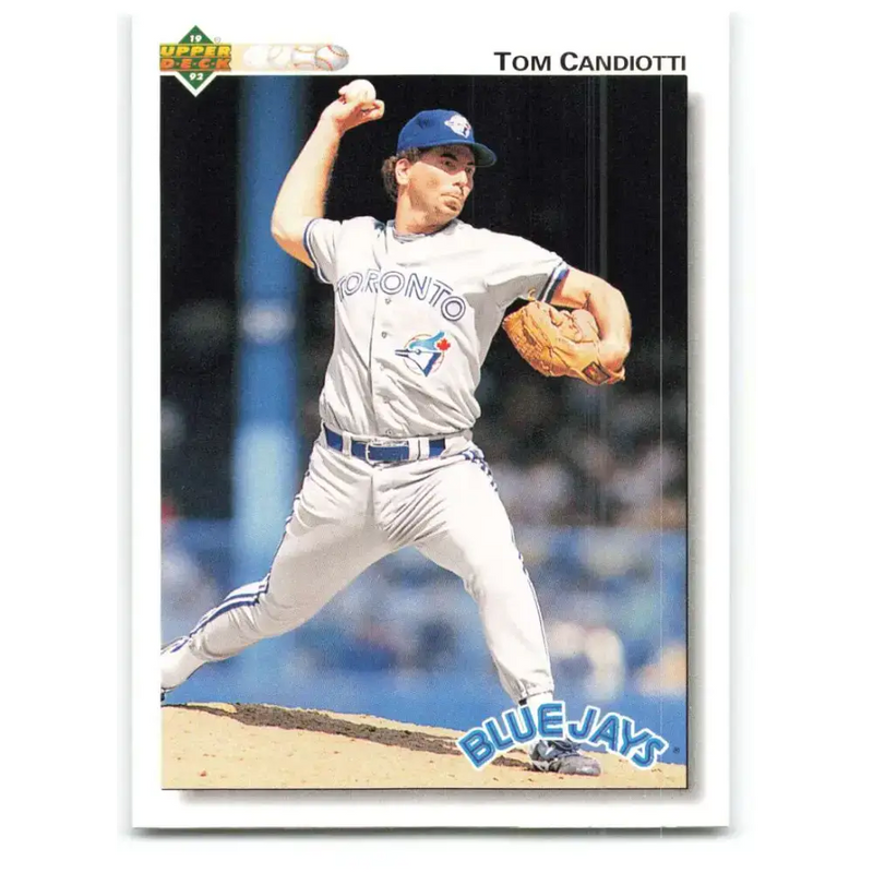 1992 Upper Deck #447 Tom Candiotti NM-MT Toronto Blue Jays Baseball Card - Baseball Card Single