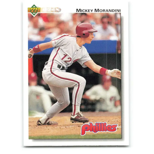 1992 Upper Deck #449 Mickey Morandini NM-MT Philadelphia Phillies Baseball Card - Baseball Card Single