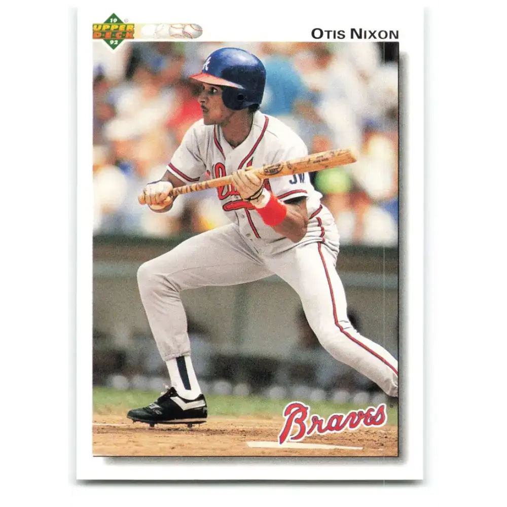 1992 Upper Deck #451 Otis Nixon NM-MT Atlanta Braves Baseball Card - Baseball Card Single