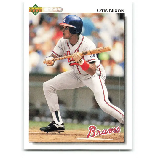 1992 Upper Deck #451 Otis Nixon NM-MT Atlanta Braves Baseball Card - Baseball Card Single