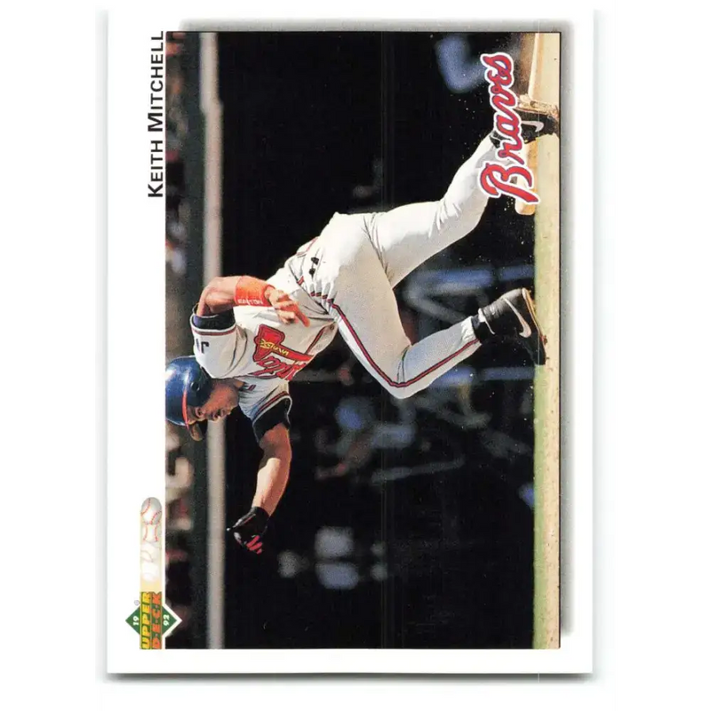 1992 Upper Deck #454 Keith Mitchell NM-MT Atlanta Braves Baseball Card - Baseball Card Single