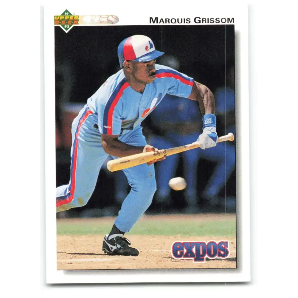 1992 Upper Deck #455 Marquis Grissom NM-MT Montreal Expos Baseball Card - Baseball Card Single
