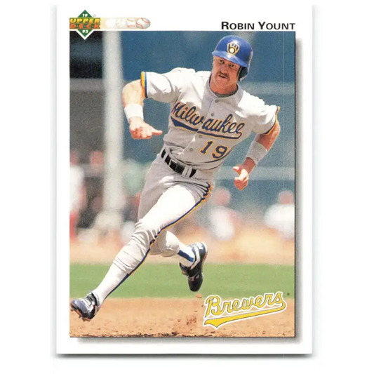 1992 Upper Deck #456 Robin Yount NM-MT Milwaukee Brewers Baseball Card - Baseball Card Single