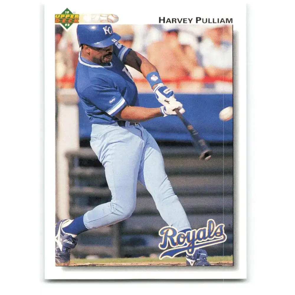 1992 Upper Deck #457 Harvey Pulliam NM-MT Kansas City Royals Baseball Card - Baseball Card Single