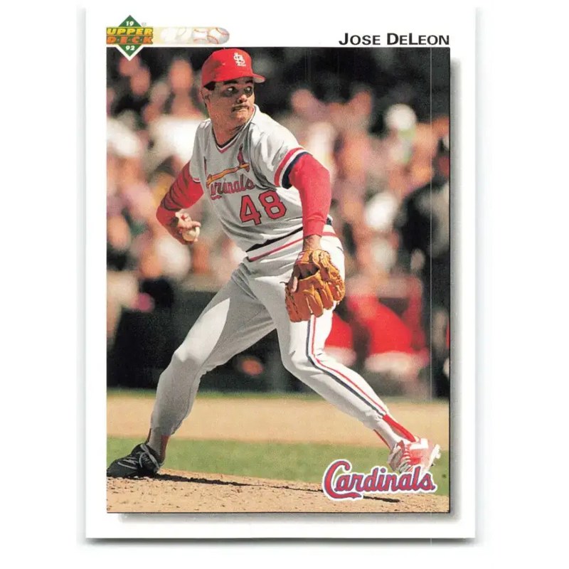 1992 Upper Deck #458 Jose DeLeon NM-MT St. Louis Cardinals Baseball Card - Baseball Card Single