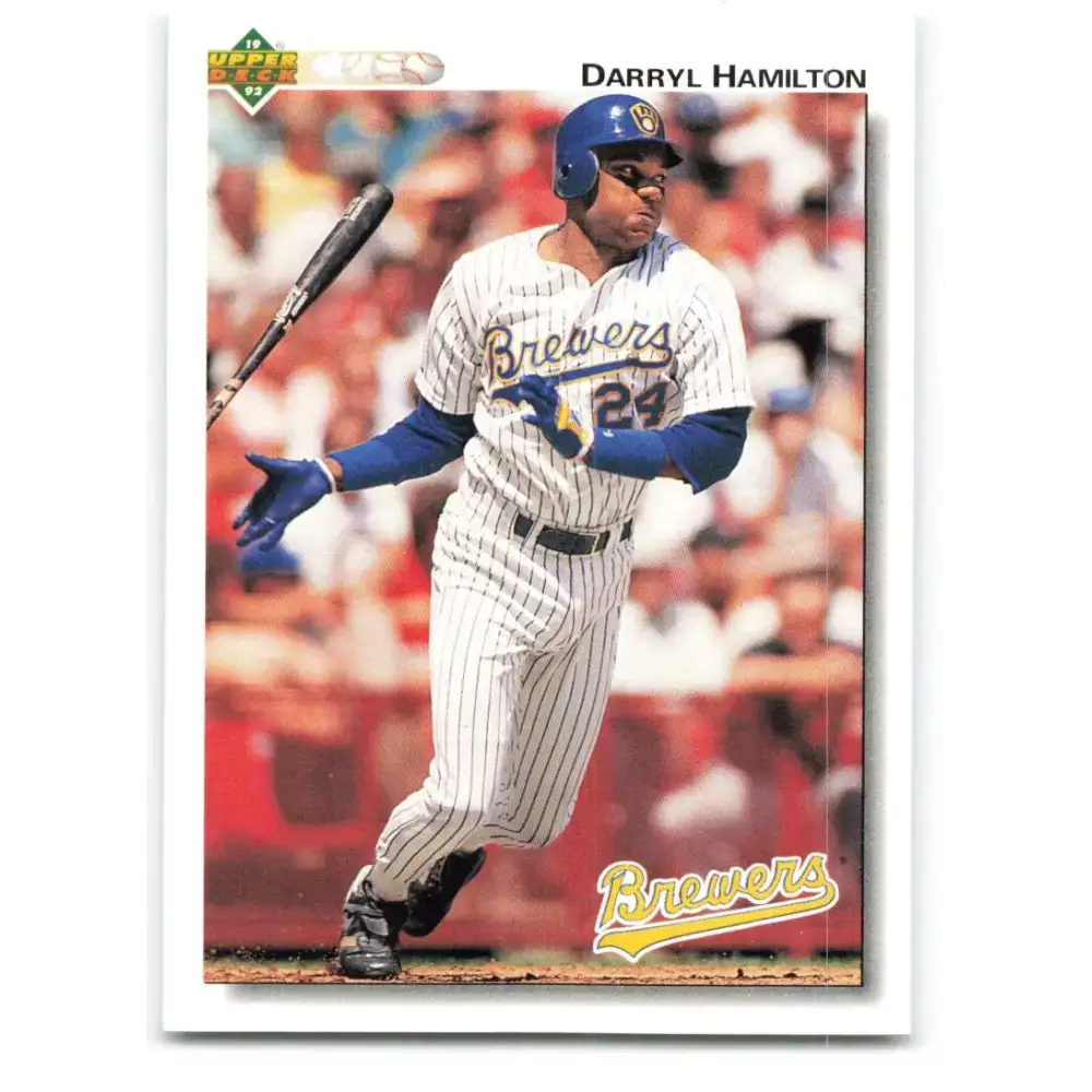 1992 Upper Deck #460 Darryl Hamilton NM-MT Milwaukee Brewers Baseball Card - Baseball Card Single