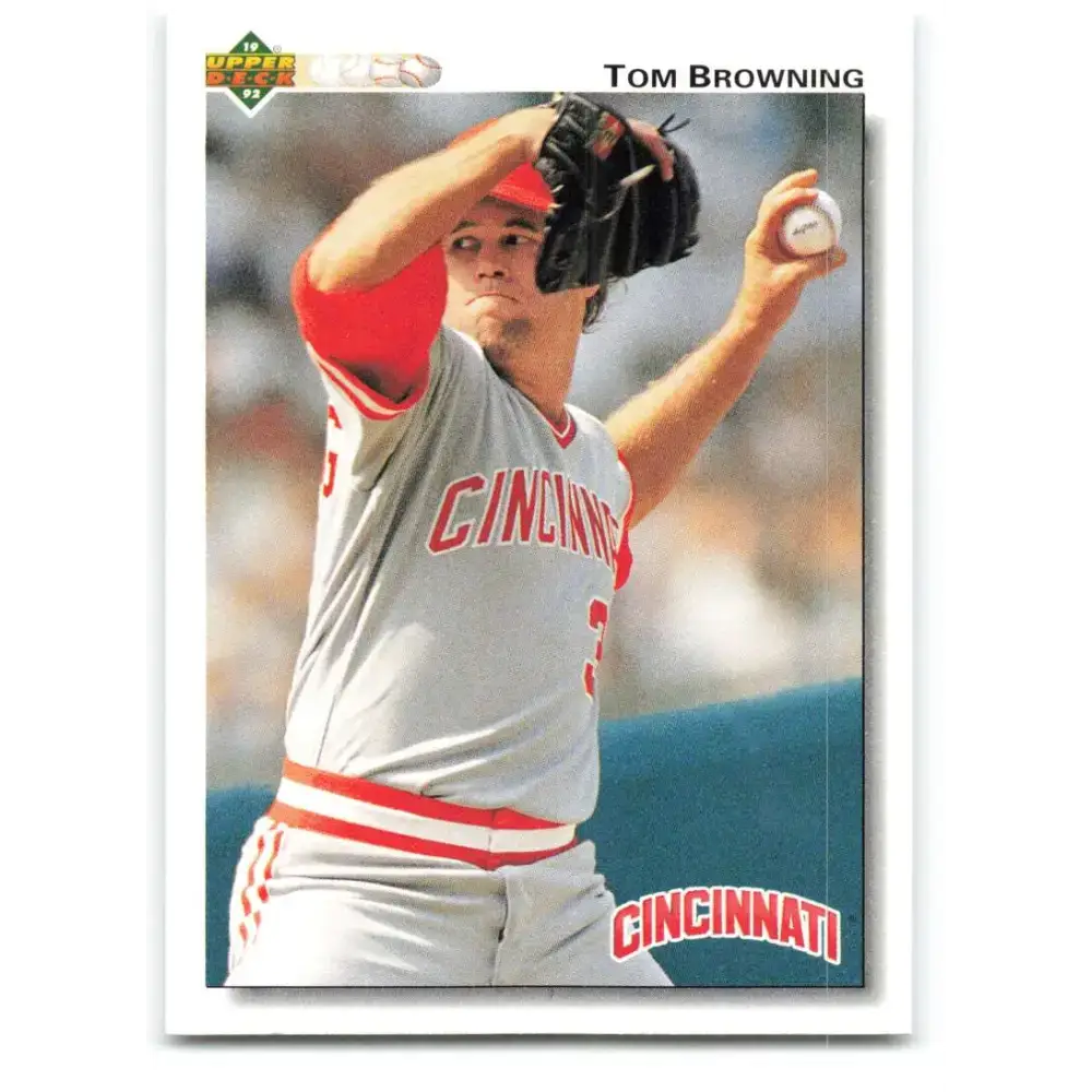 1992 Upper Deck #461 Tom Browning NM-MT Cincinnati Reds Baseball Card - Baseball Card Single