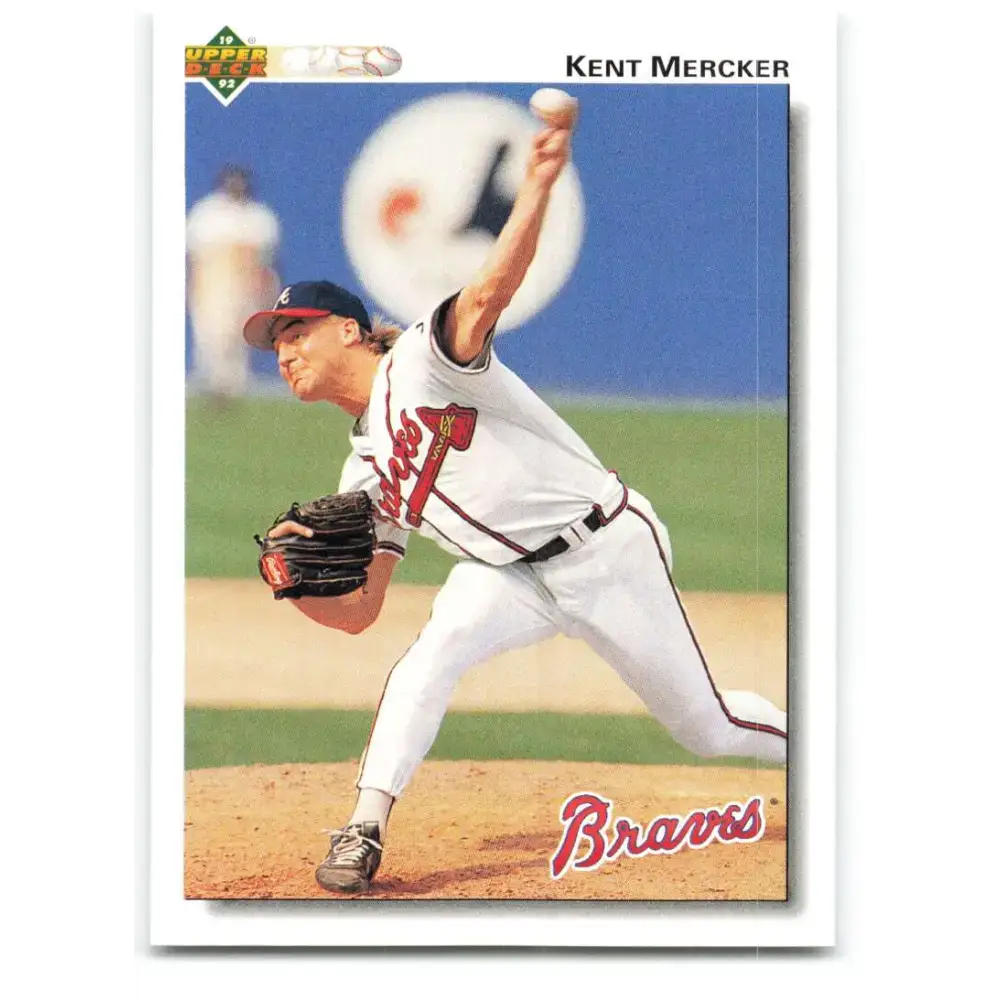 1992 Upper Deck #472 Kent Mercker NM-MT Atlanta Braves Baseball Card - Baseball Card Single