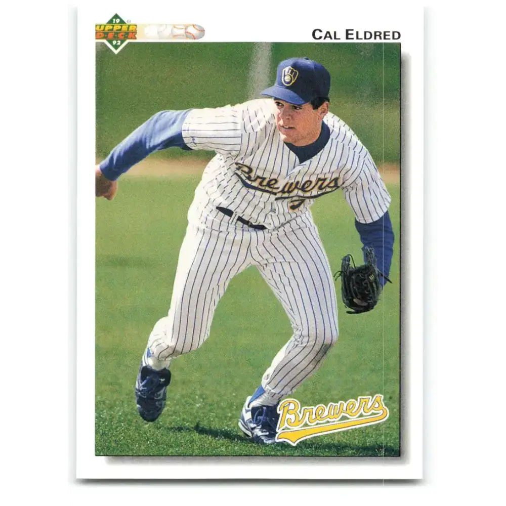1992 Upper Deck #477 Cal Eldred NM-MT Milwaukee Brewers Baseball Card - Baseball Card Single