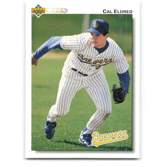 1992 Upper Deck #477 Cal Eldred NM-MT Milwaukee Brewers Baseball Card - Baseball Card Single