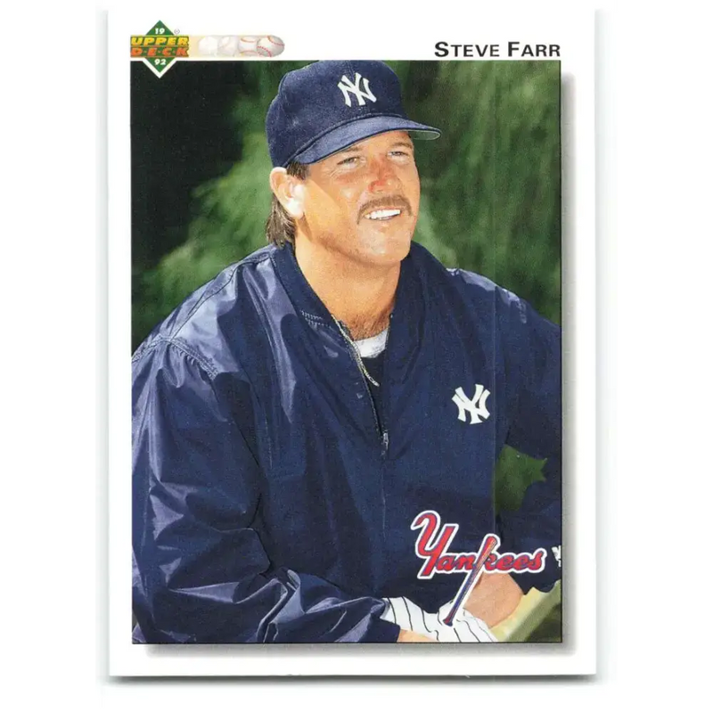 1992 Upper Deck #48 Steve Farr NM-MT New York Yankees Baseball Card - Baseball Card Single