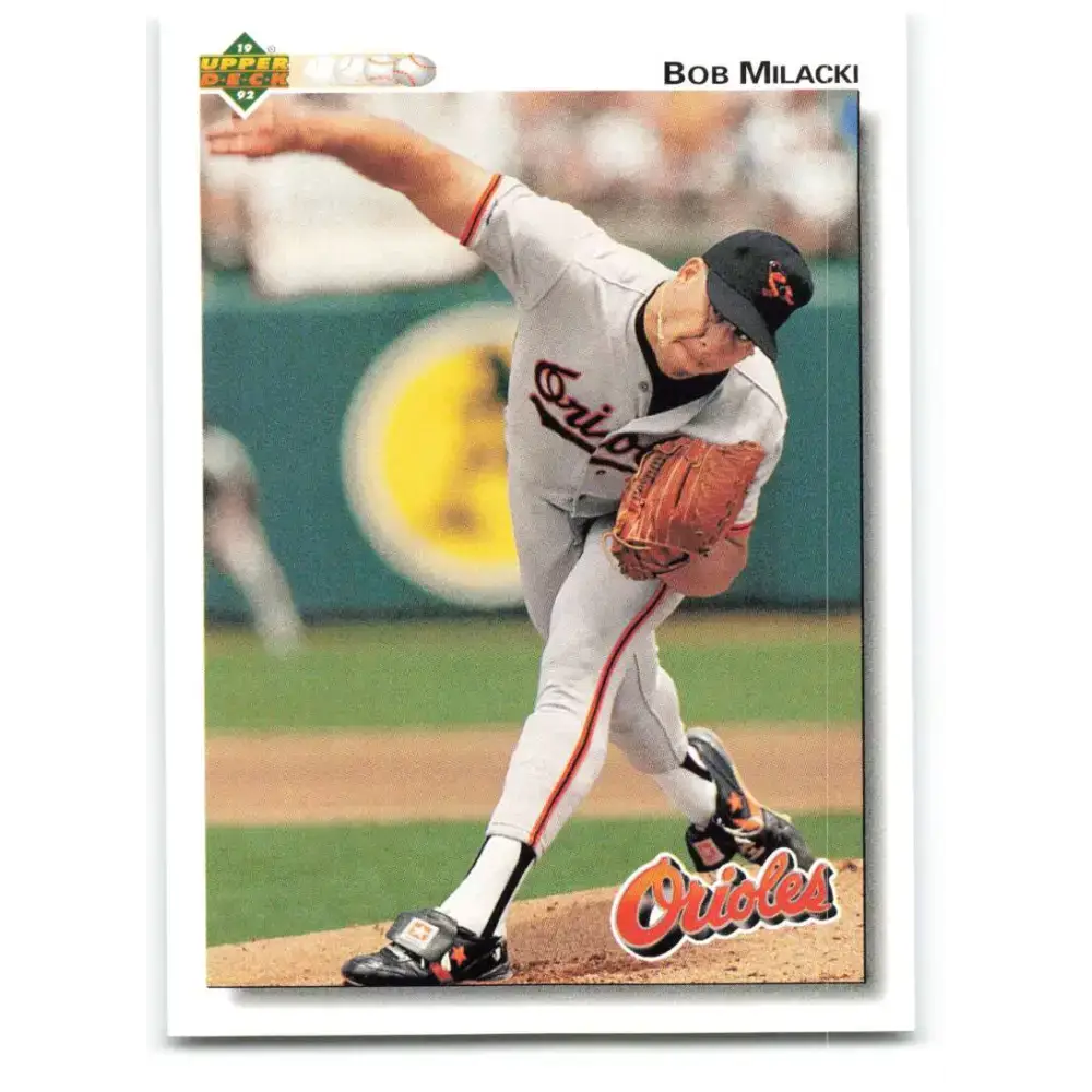 1992 Upper Deck #480 Bob Milacki NM-MT Baltimore Orioles Baseball Card - Baseball Card Single
