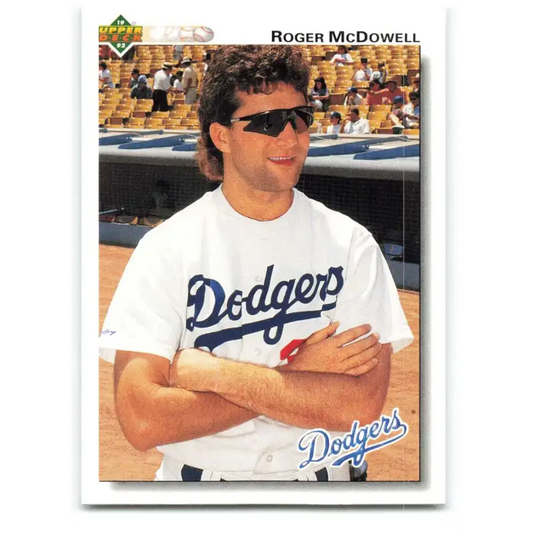 1992 Upper Deck #484 Roger McDowell NM-MT Los Angeles Dodgers Baseball Card - Baseball Card Single