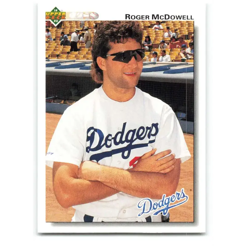 1992 Upper Deck #484 Roger McDowell NM-MT Los Angeles Dodgers Baseball Card - Baseball Card Single