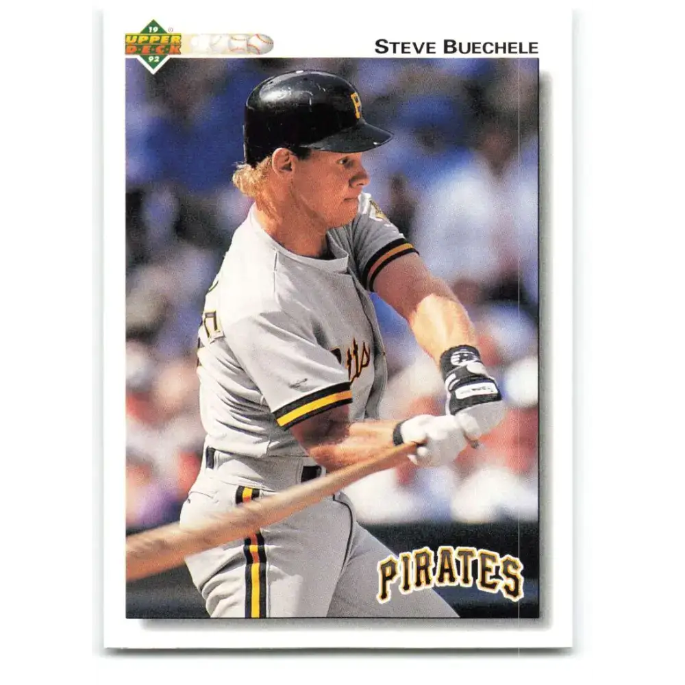 1992 Upper Deck #488 Steve Buechele NM-MT Pittsburgh Pirates Baseball Card - Baseball Card Single