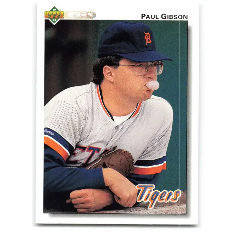 1992 Upper Deck #489 Paul Gibson NM-MT Detroit Tigers Baseball Card - Baseball Card Single