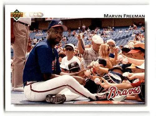 1992 Upper Deck #491 Marvin Freeman Atlanta Braves Baseball Cards EX ID:59518 - Baseball Card Single