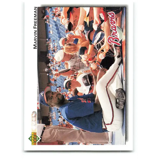 1992 Upper Deck #491 Marvin Freeman NM-MT Atlanta Braves Baseball Card - Baseball Card Single