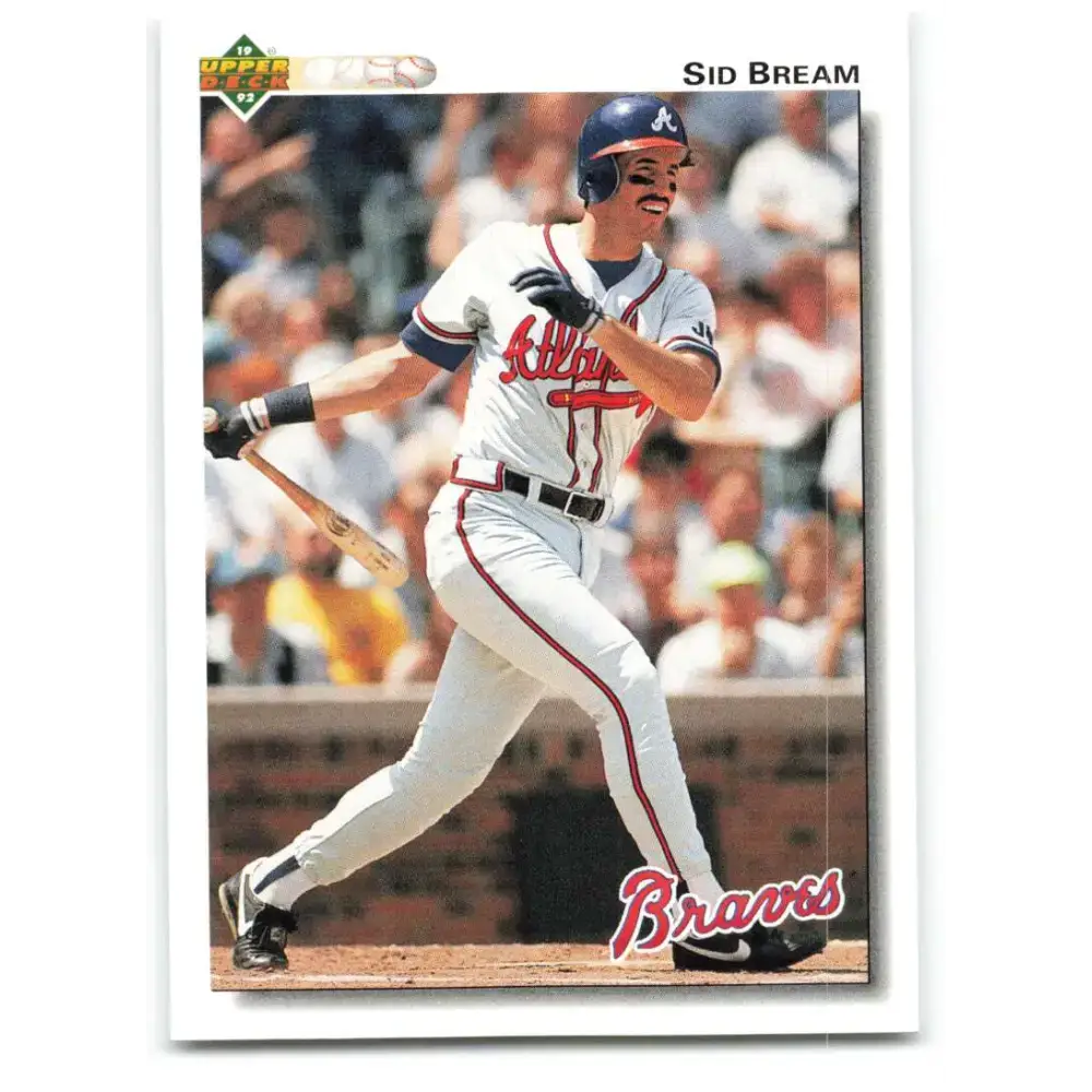 1992 Upper Deck #495 Sid Bream NM-MT Atlanta Braves Baseball Card - Baseball Card Single