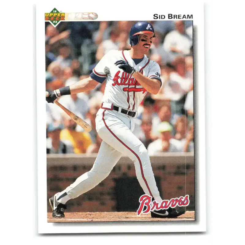 1992 Upper Deck #495 Sid Bream NM-MT Atlanta Braves Baseball Card - Baseball Card Single