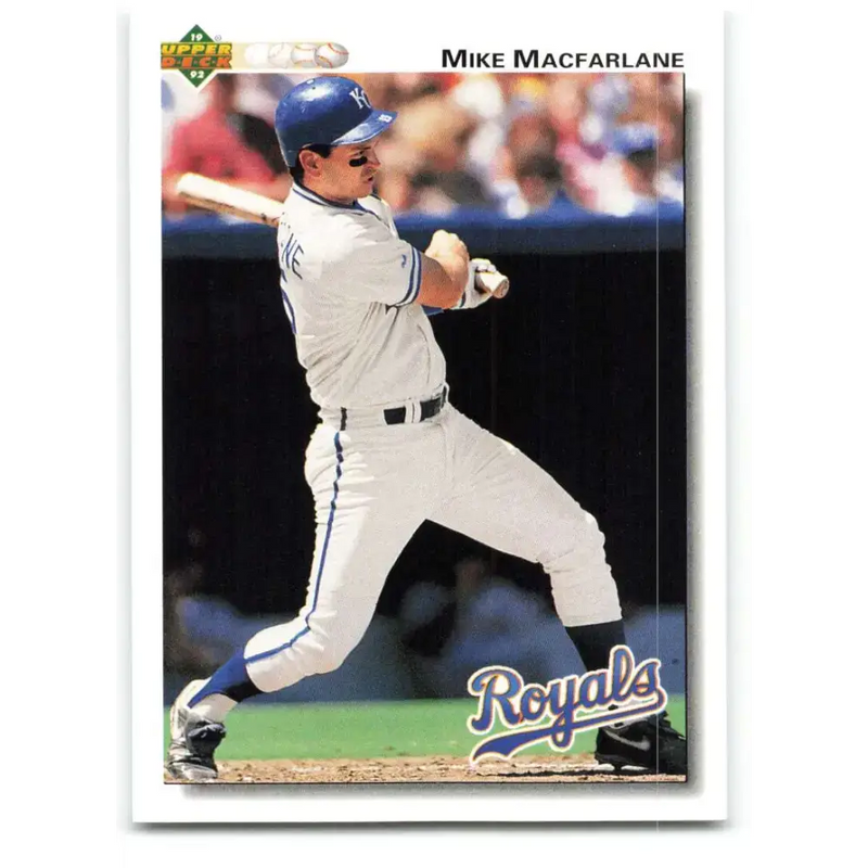 1992 Upper Deck #497 Mike Macfarlane NM-MT Kansas City Royals Baseball Card - Baseball Card Single