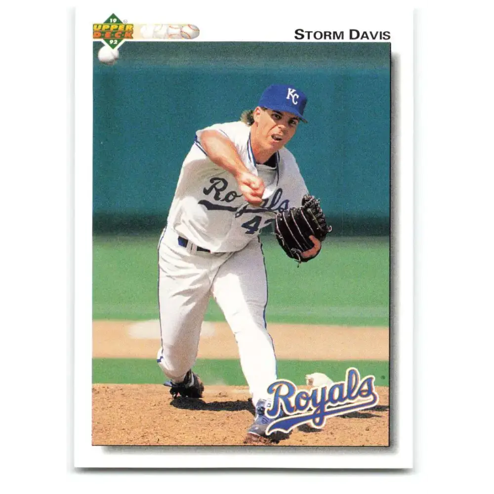 1992 Upper Deck #499 Storm Davis NM-MT Kansas City Royals Baseball Card - Baseball Card Single
