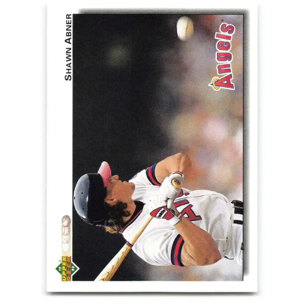 1992 Upper Deck #502 Shawn Abner NM-MT California Angels Baseball Card - Baseball Card Single