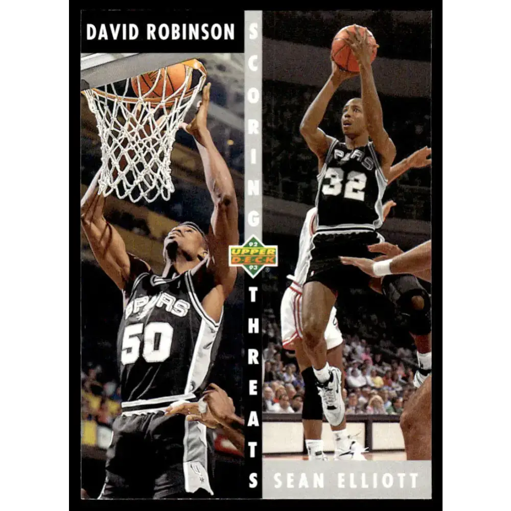 1992 Upper Deck #505 David Robinson / Sean Elliott ST NM/MT San Antonio Spurs Basketball Card - Basketball Card Single