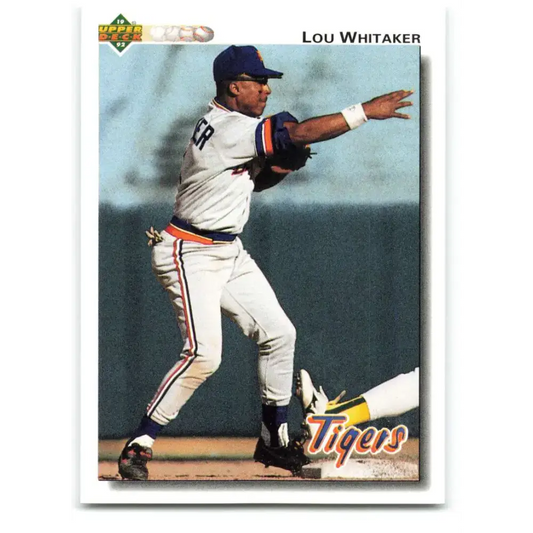 1992 Upper Deck #516 Lou Whitaker NM-MT Detroit Tigers Baseball Card - Baseball Card Single