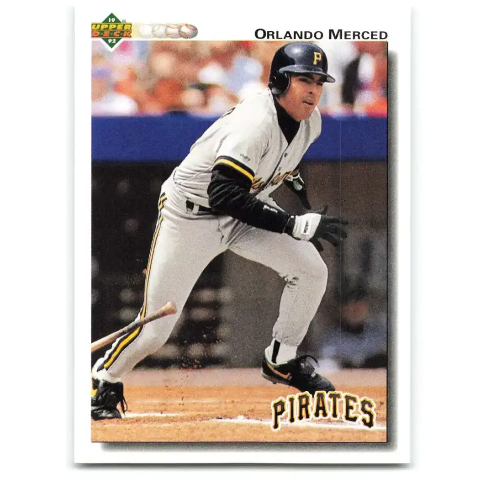 1992 Upper Deck #517 Orlando Merced NM-MT Pittsburgh Pirates Baseball Card - Baseball Card Single