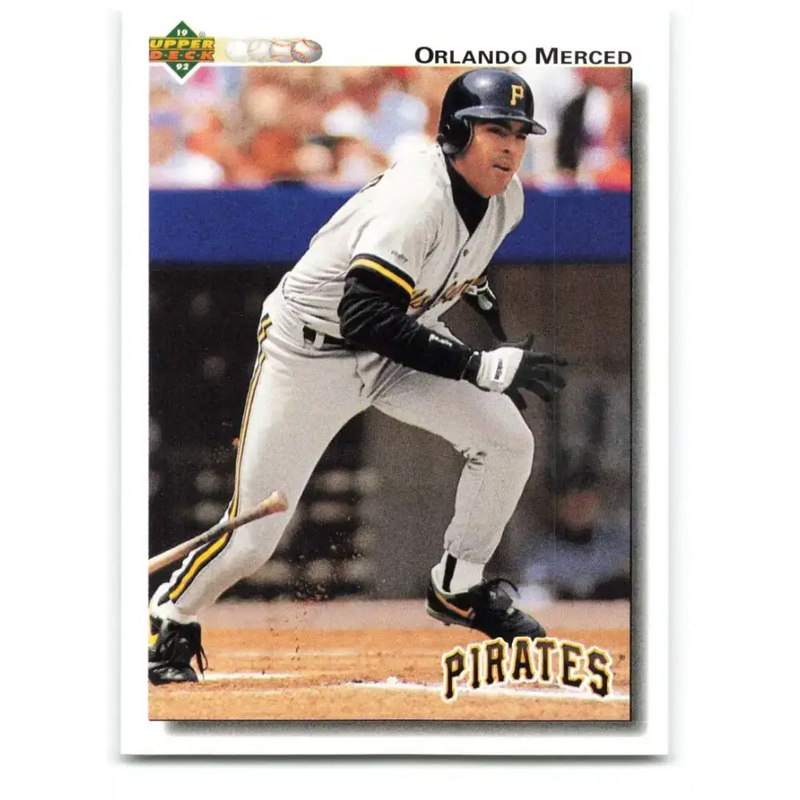 1992 Upper Deck #517 Orlando Merced NM-MT Pittsburgh Pirates Baseball Card - Baseball Card Single